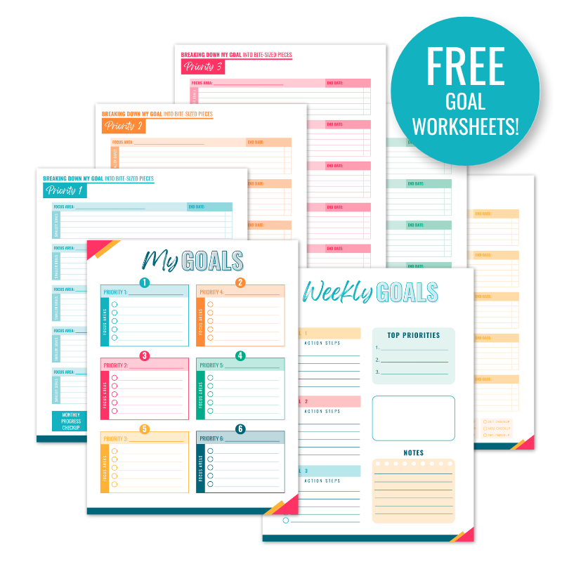 Free goal worksheets